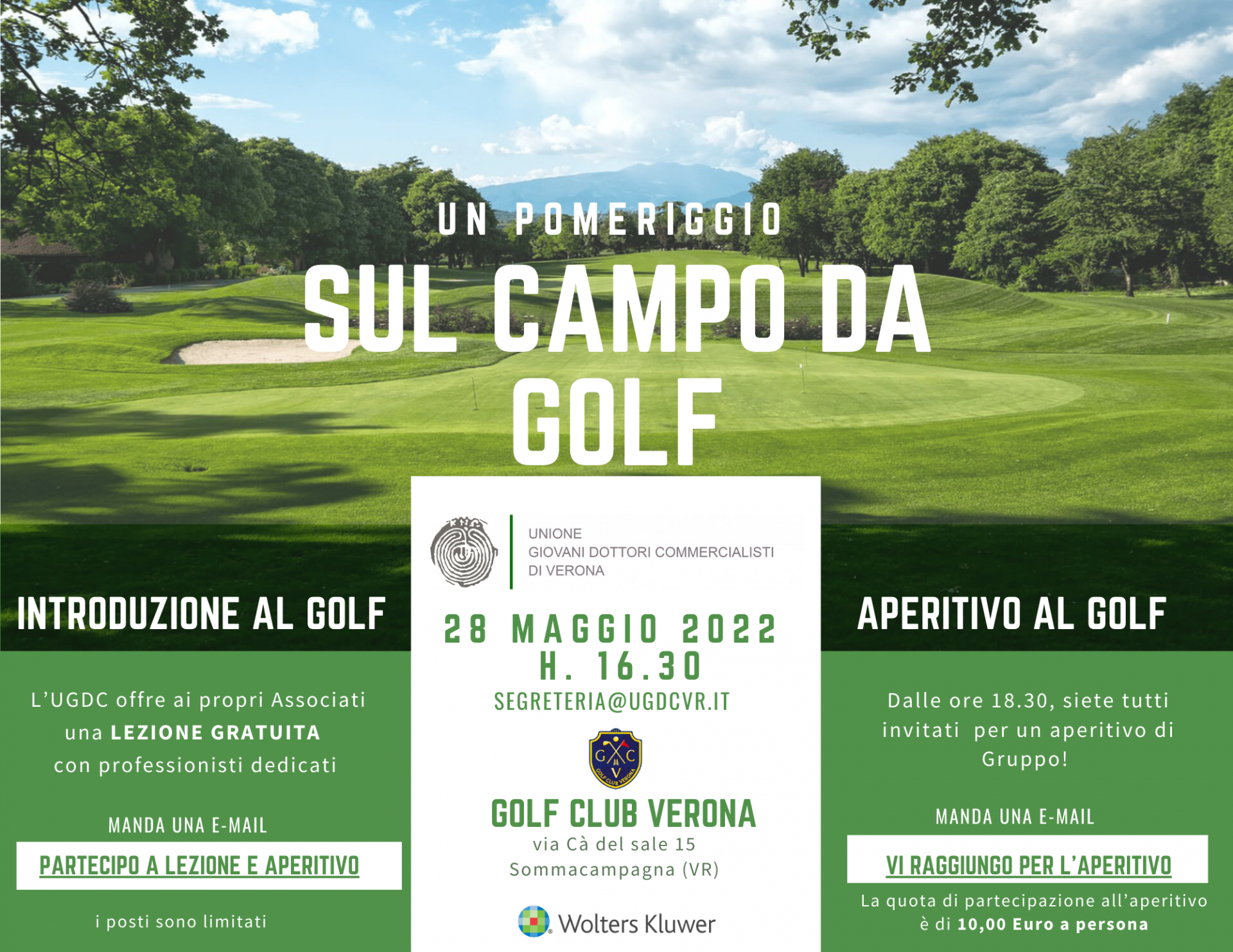 UN POMERIGGIO SUL CAMPO DA GOLF