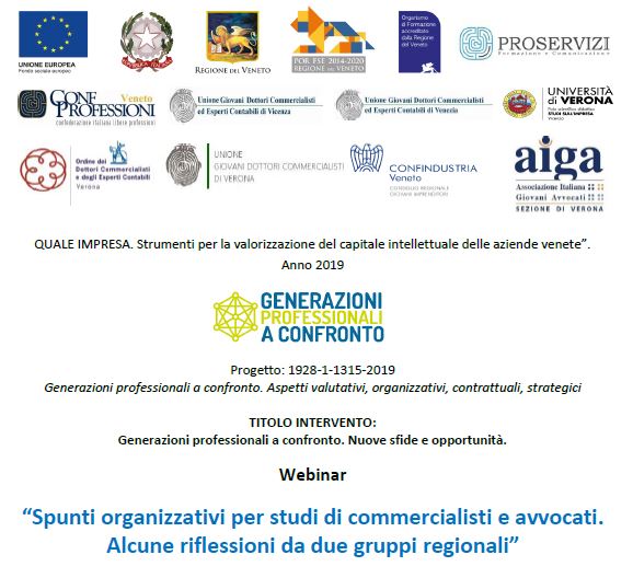 GENERAZIONI PROFESSIONALI A CONFRONTO